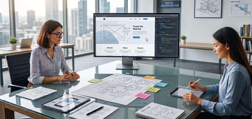 Wie erstellt man eine Unternehmenswebsite? | Webentwicklung